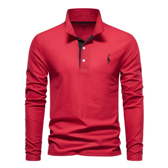 Chemise Polo Manche Longue Élégante