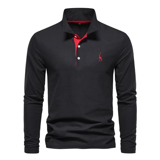 Chemise Polo Manche Longue Élégante