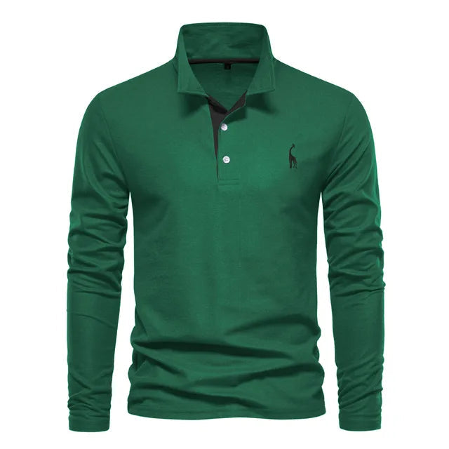 Chemise Polo Manche Longue Élégante
