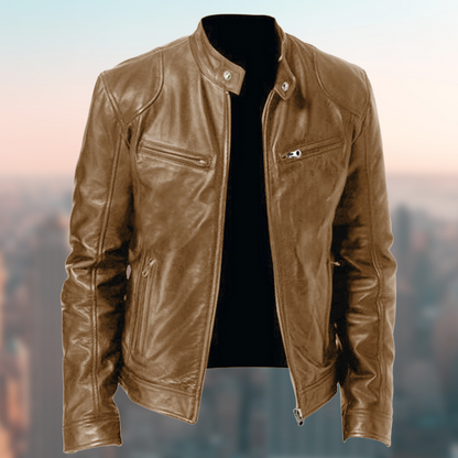 Veste Cuir Homme Classique et Résistante