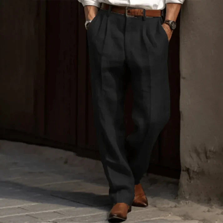 Pantalon Élégant Tailleur, Tissu Respirant