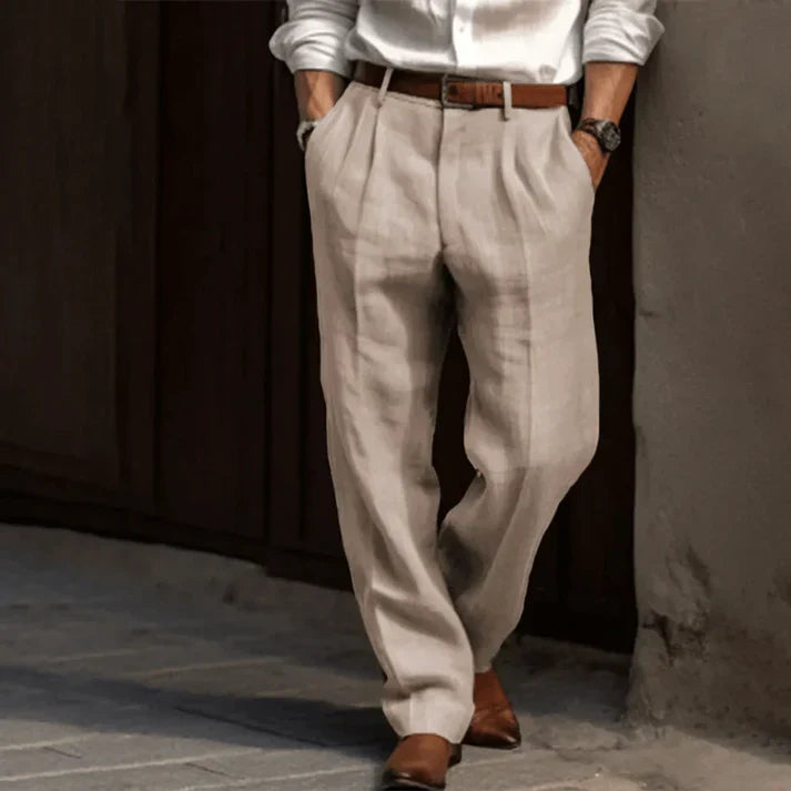 Pantalon Élégant Tailleur, Tissu Respirant