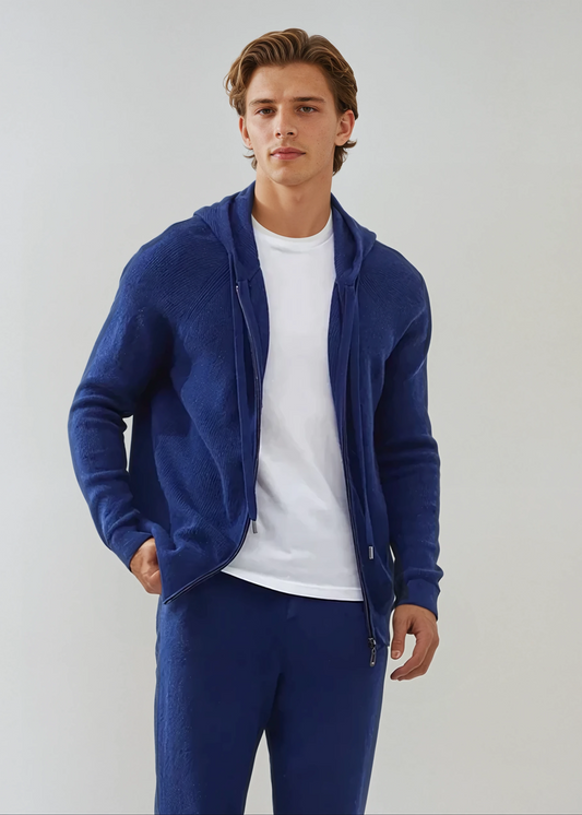 Gilet en Cashmere Doux Luxe Zip - Foivo