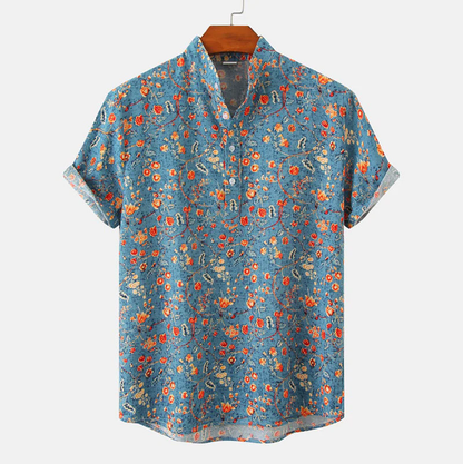 Chemise Imprimée Fleurs Fraîches et Légère