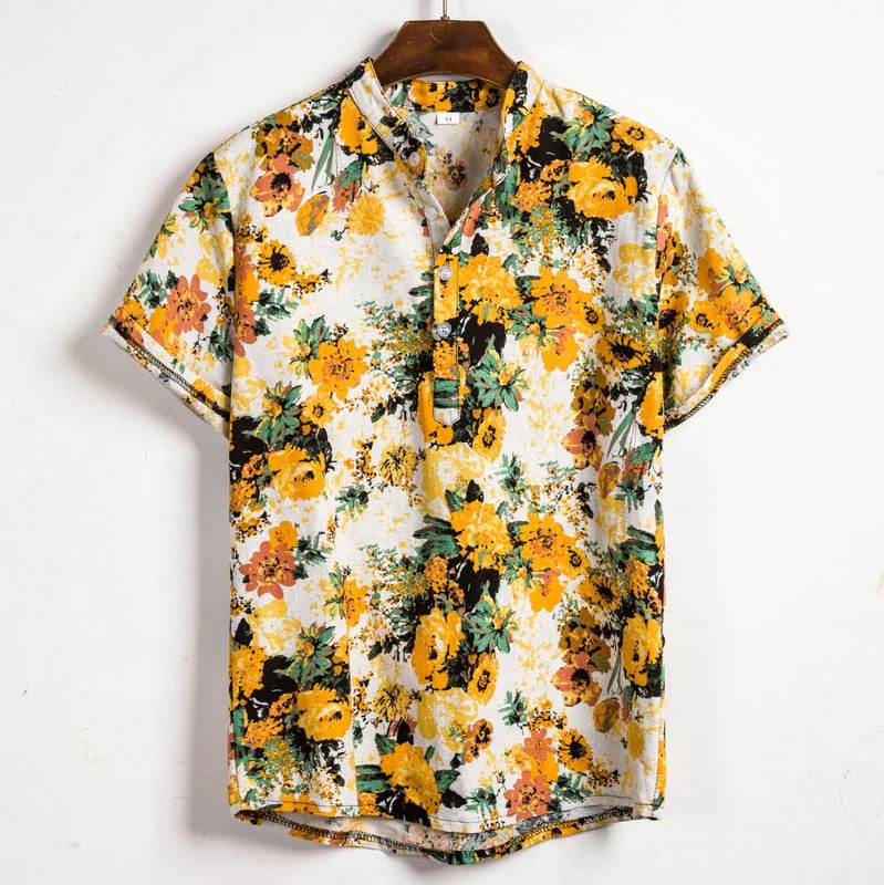 Chemise Imprimée Fleurs Fraîches et Légère