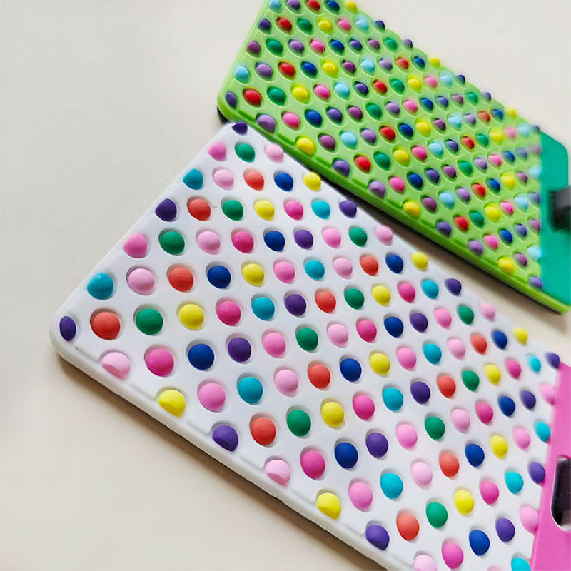 Étiquette de bagage unisexe à pois colorés distinctive 4