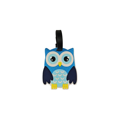 Étiquette de bagage Unisexe PVC Motif Hibou Ludique - Foivo