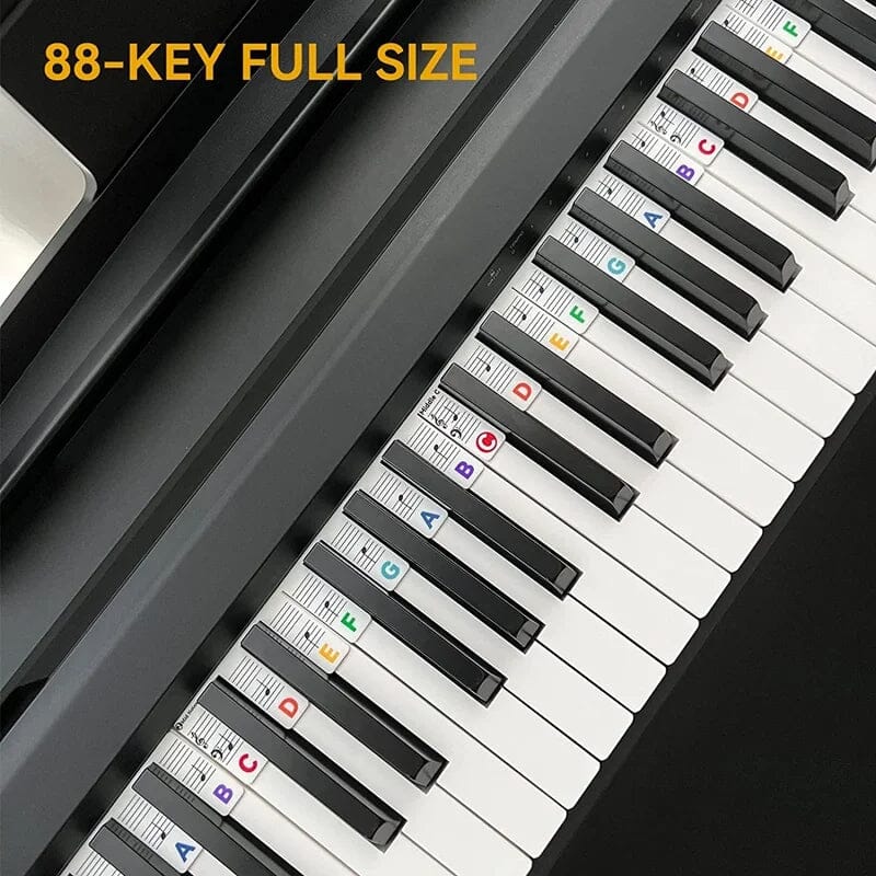 Étiquettes de notes amovibles pour clavier de piano 2