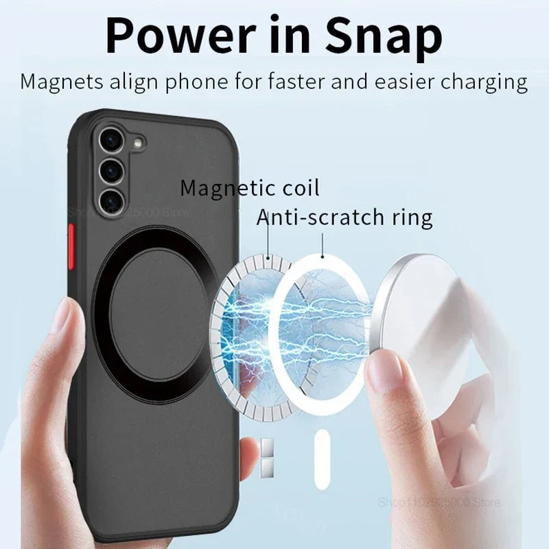 Étui Téléphone Samsung Magnétique Design Moderne Finition Mate 2