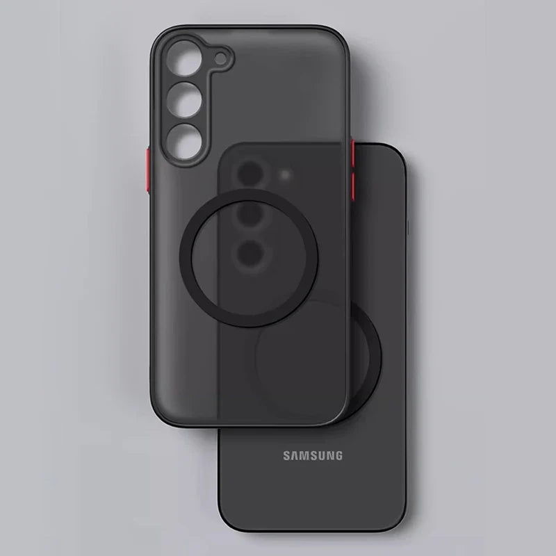 Étui Téléphone Samsung Magnétique Design Moderne Finition Mate 3