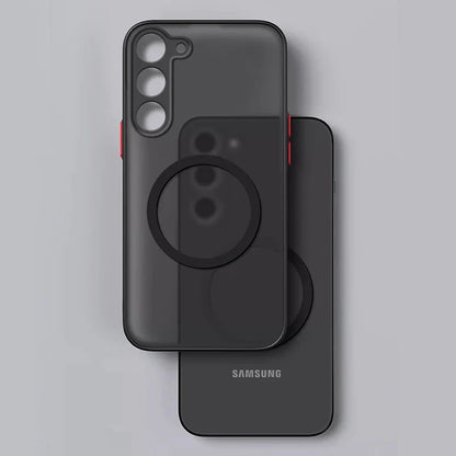 Étui Téléphone Samsung Magnétique Design Moderne Finition Mate 3