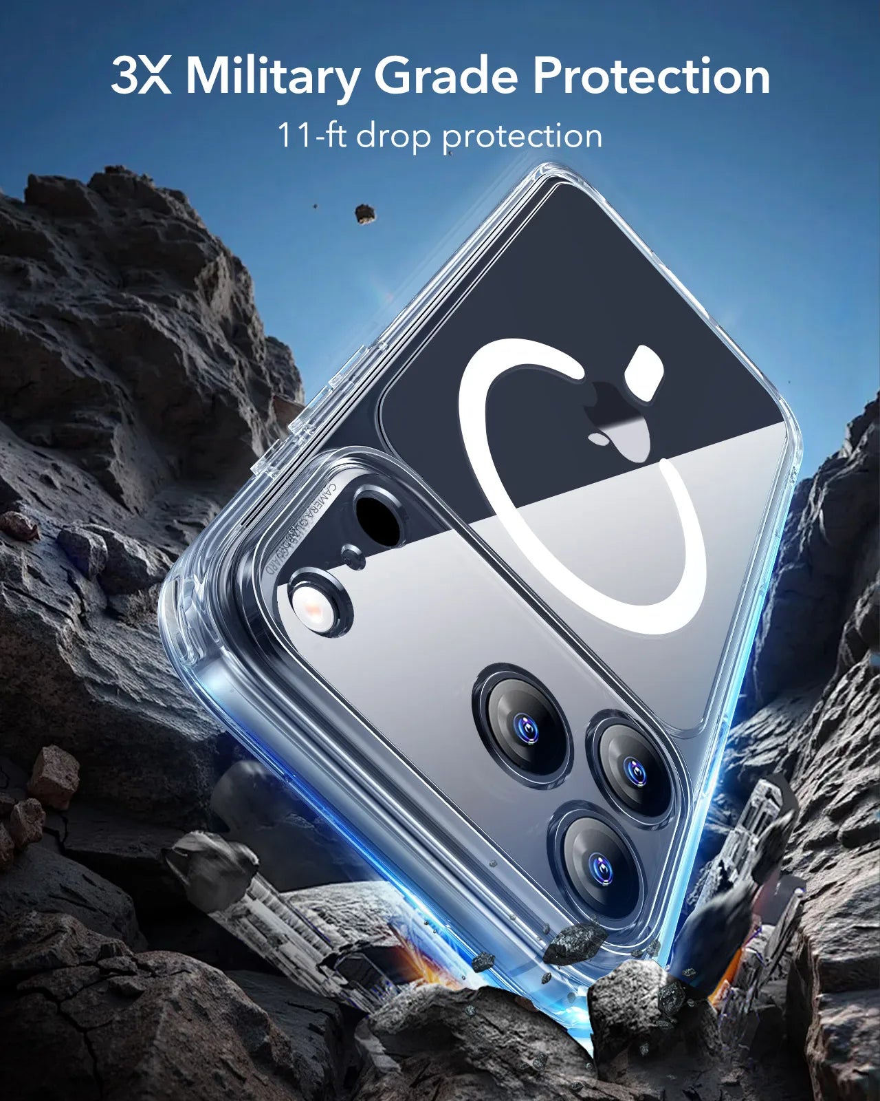 Étui de Protection MagSafe pour iPhone 17 Pro Max avec Contrôle de Caméra 3
