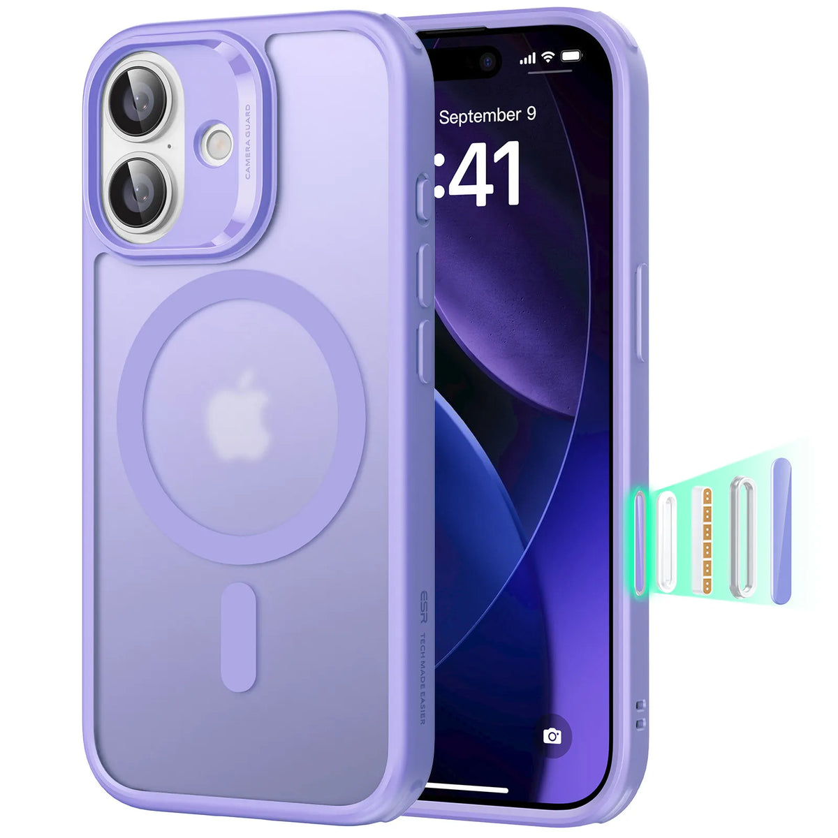Étui de Protection MagSafe pour iPhone 17 Pro Max avec Contrôle de Caméra 7