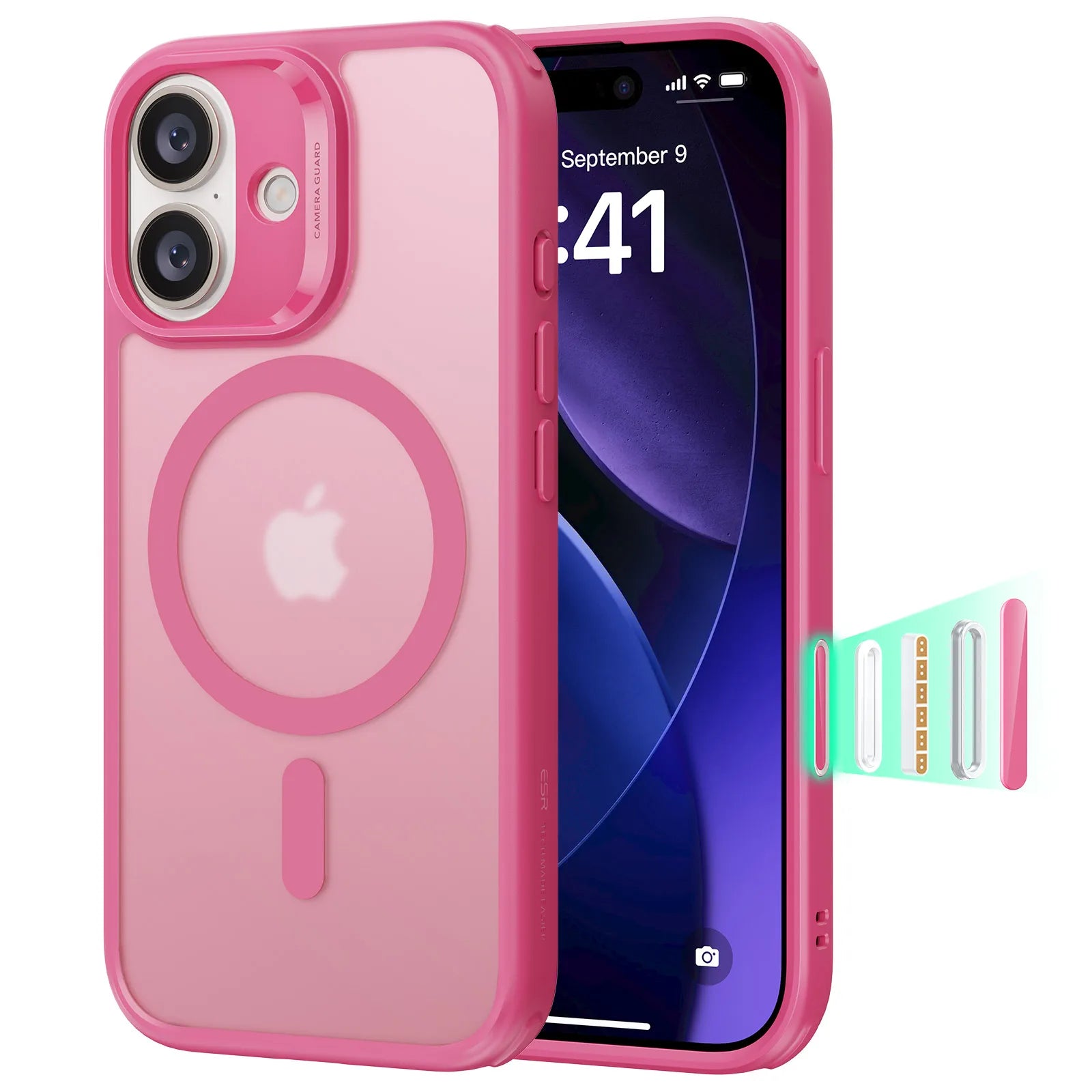 Étui de Protection MagSafe pour iPhone 17 Pro Max avec Contrôle de Caméra 9