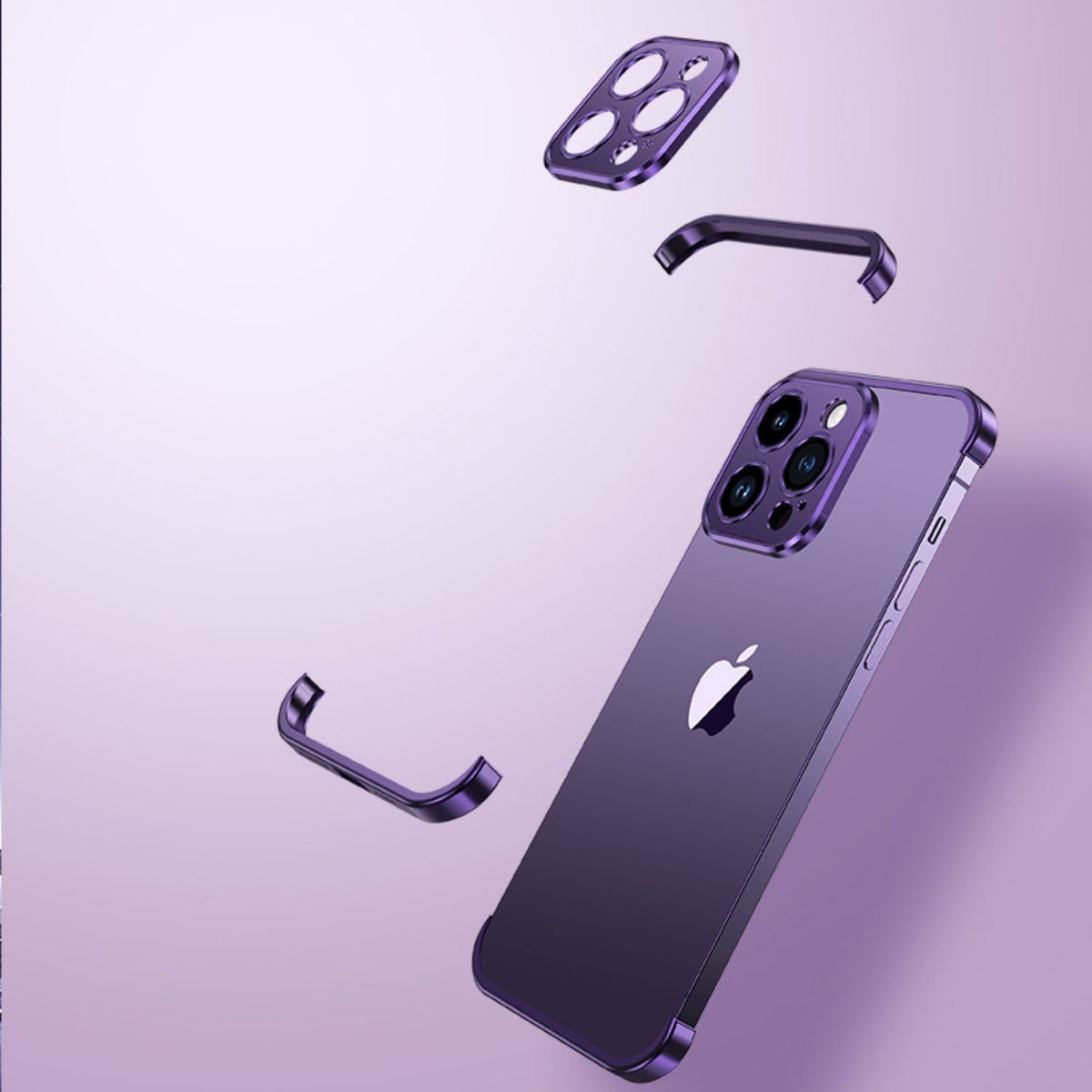 Étui de Téléphone Ultra-Minimaliste Métal Chic et Protecteur 3