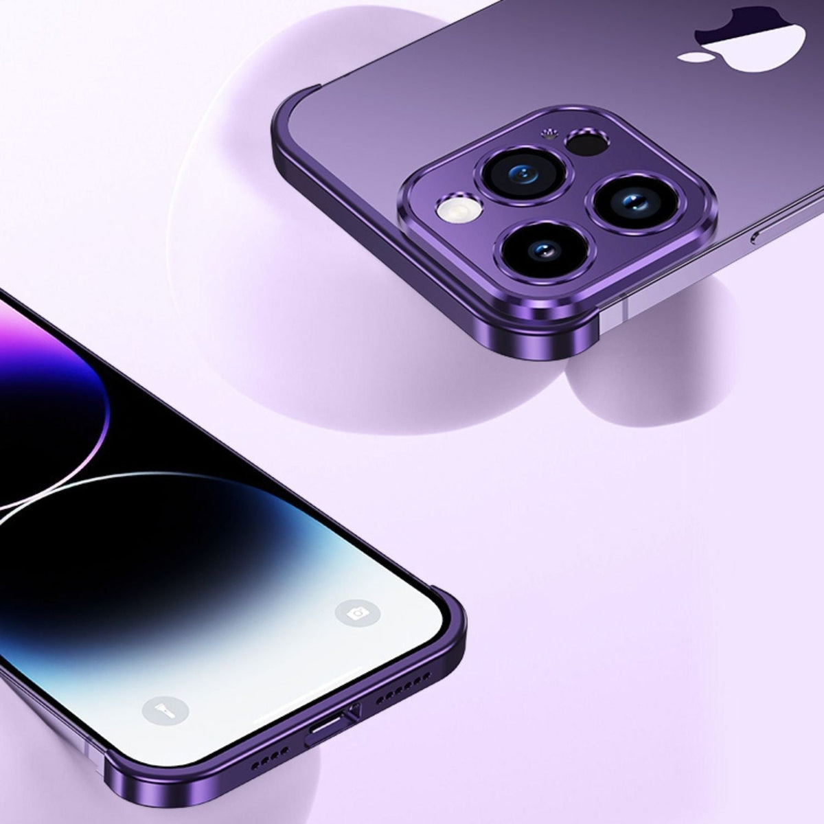 Étui de Téléphone Ultra-Minimaliste Métal Chic et Protecteur 5