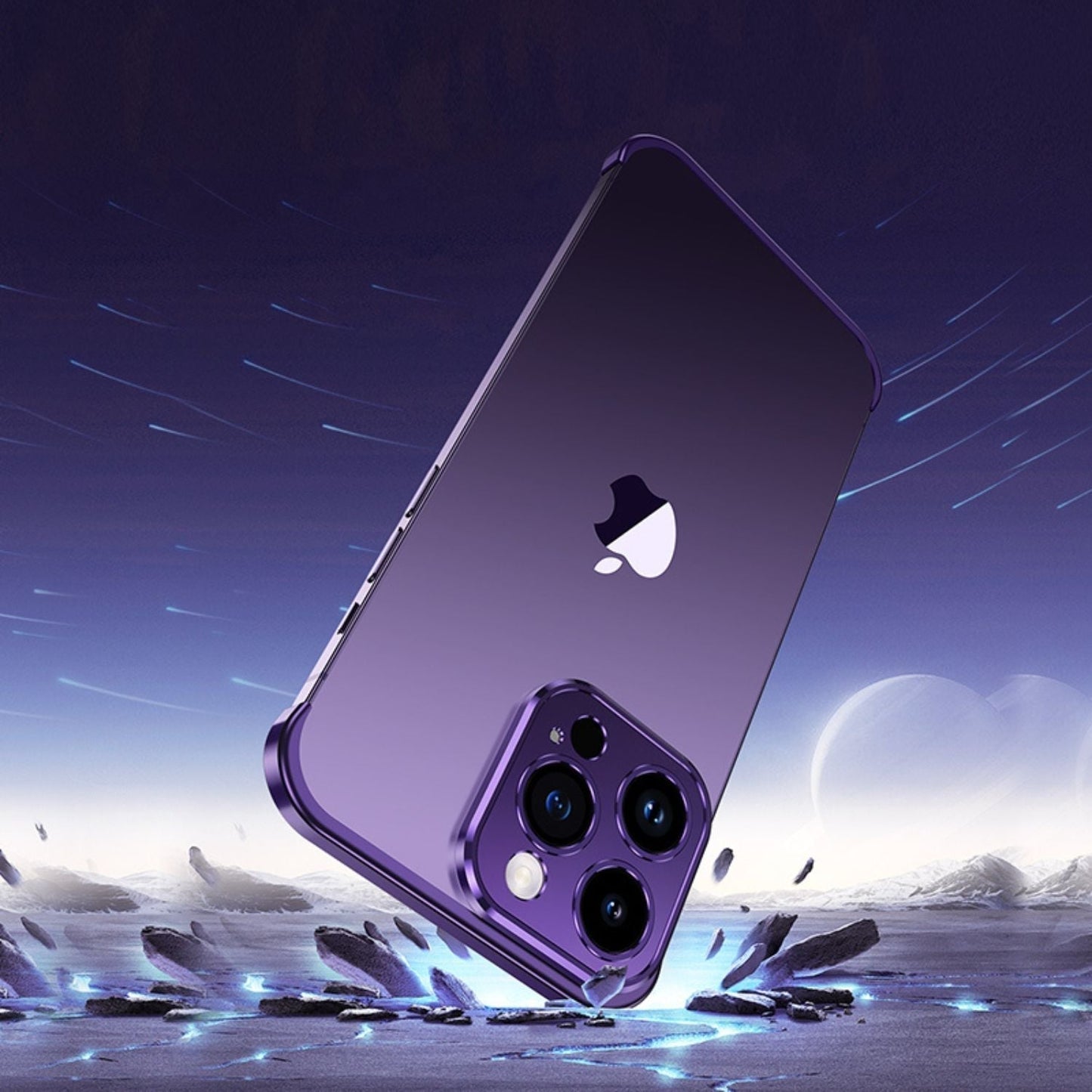 Étui de Téléphone Ultra-Minimaliste Métal Chic et Protecteur 6