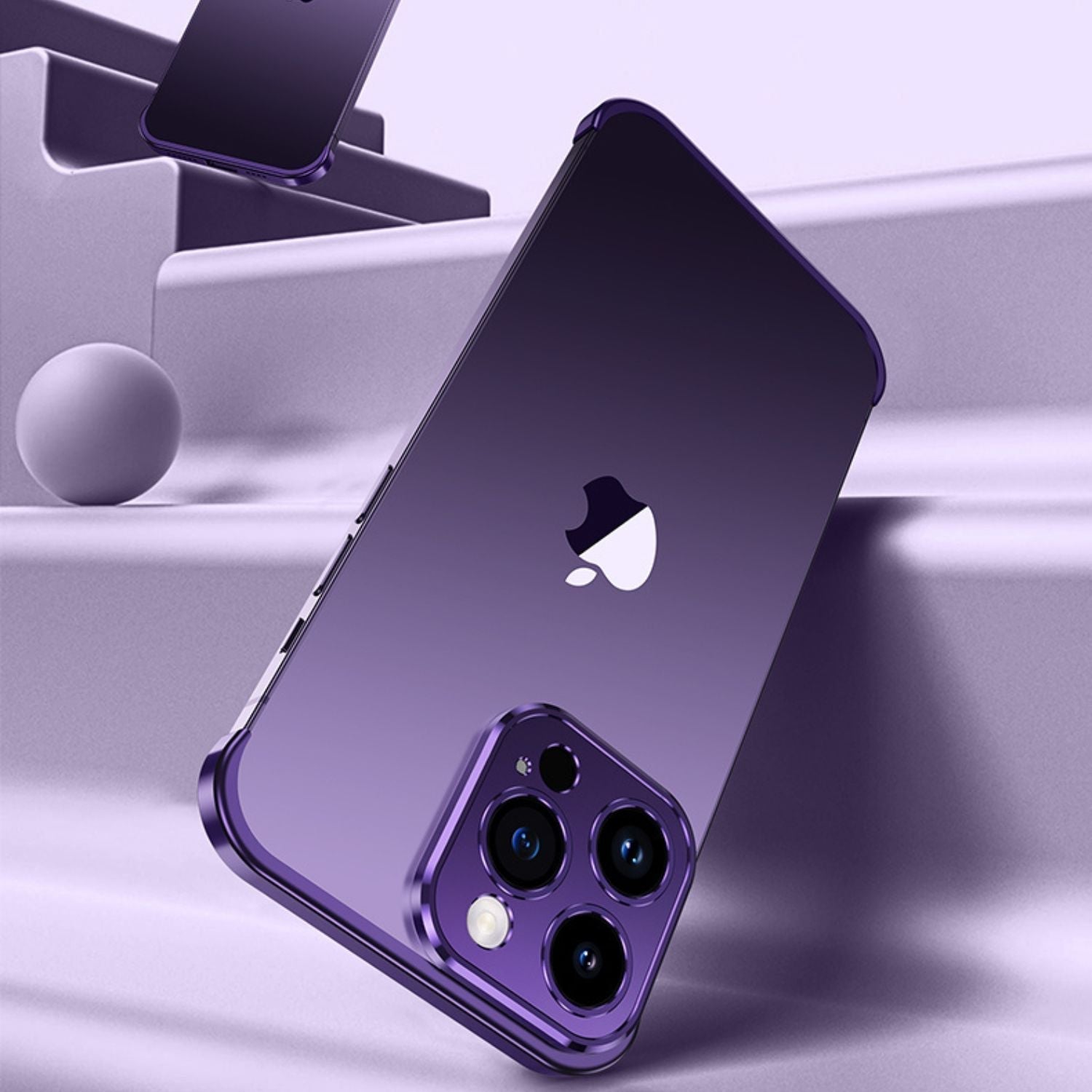 Étui de Téléphone Ultra-Minimaliste Métal Chic et Protecteur 8