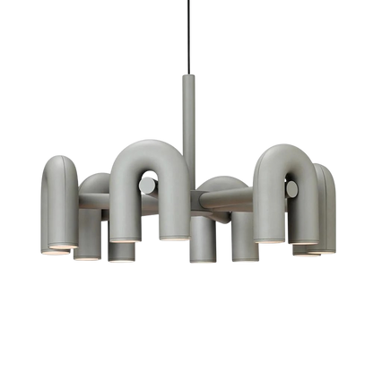 Lustre Design Géométrique Élégant avec LED - Foivo