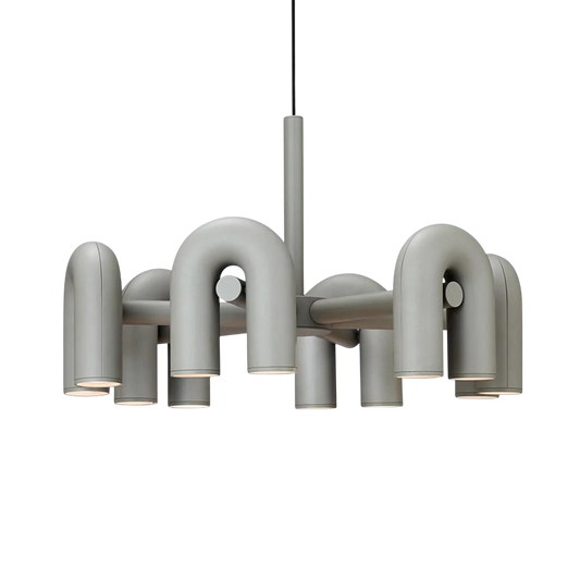 Lustre Design Géométrique Élégant avec LED - Foivo