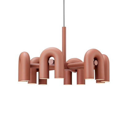 Lustre Design Géométrique Élégant avec LED