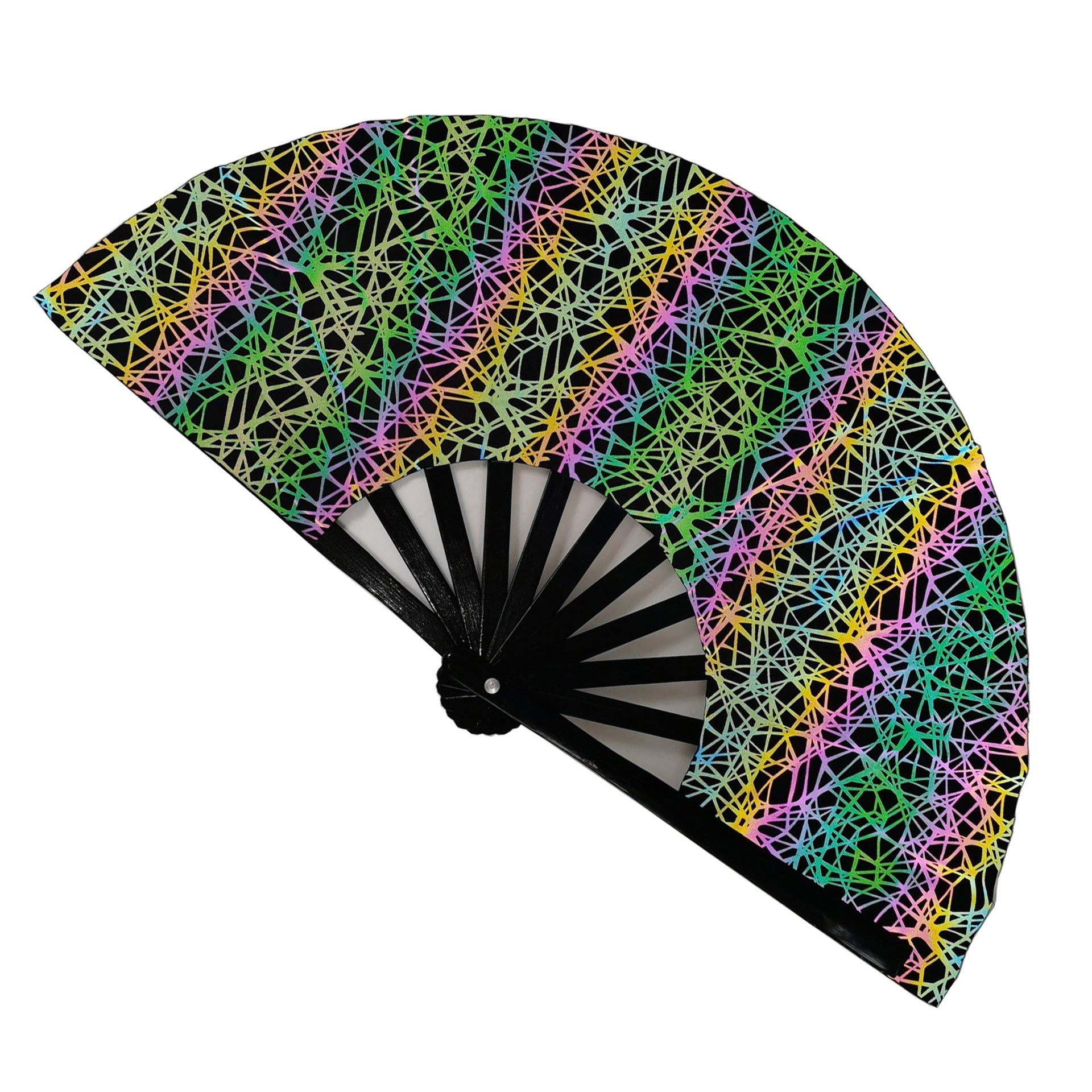 Éventail Pliable Coloré pour Femme au Design Unique 4