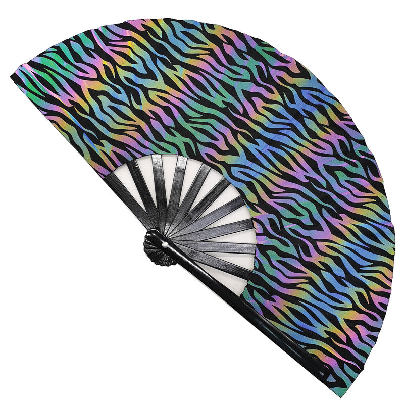 Éventail Pliable Coloré pour Femme au Design Unique 6
