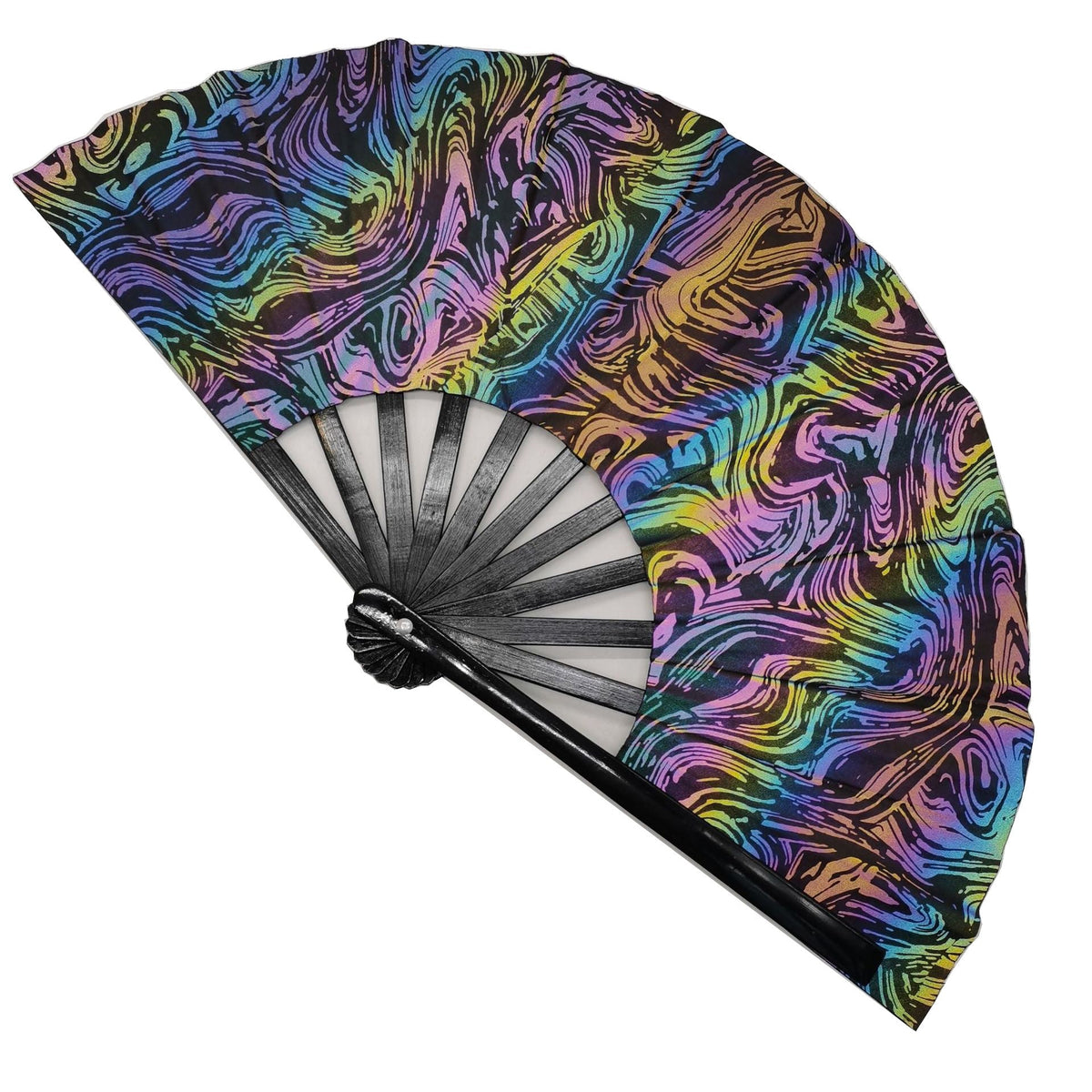 Éventail Pliable Coloré pour Femme au Design Unique 8