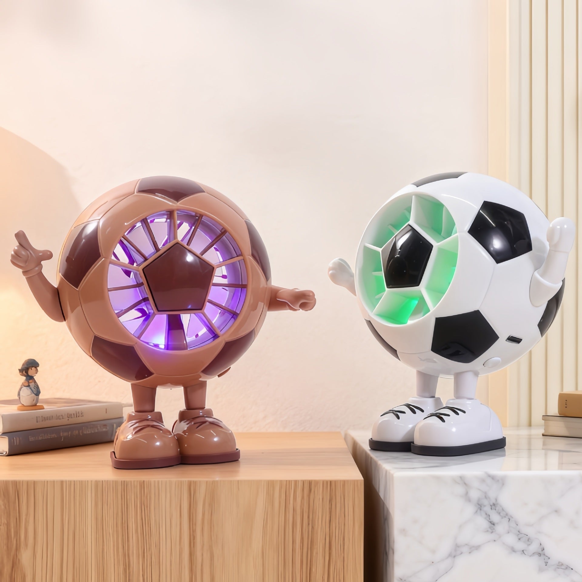 Éventail de Table Créatif Football pour Femmes 4