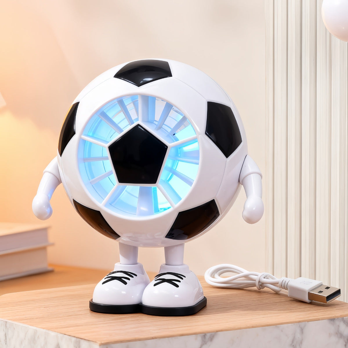 Éventail de Table Créatif Football pour Femmes 8