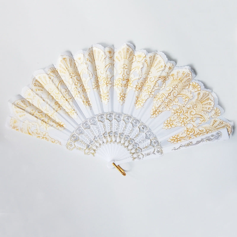 Éventail pour femme au design artistique et décorations raffinées 12