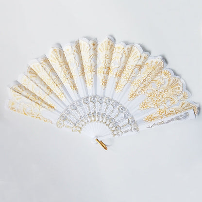 Éventail pour femme au design artistique et décorations raffinées 12