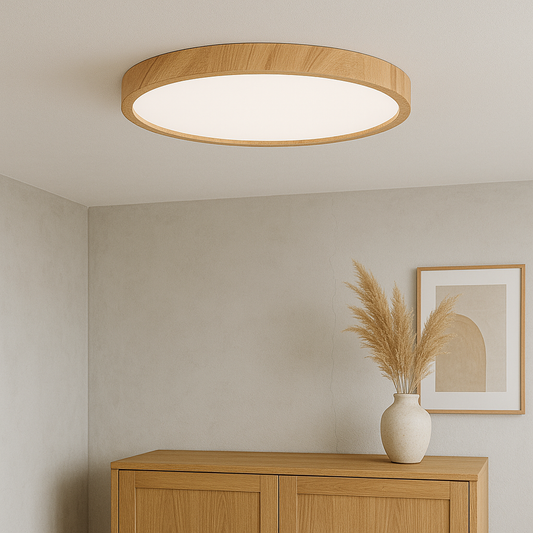 Lampe Plafond Bois Chic Lumière Ambiance - Foivo