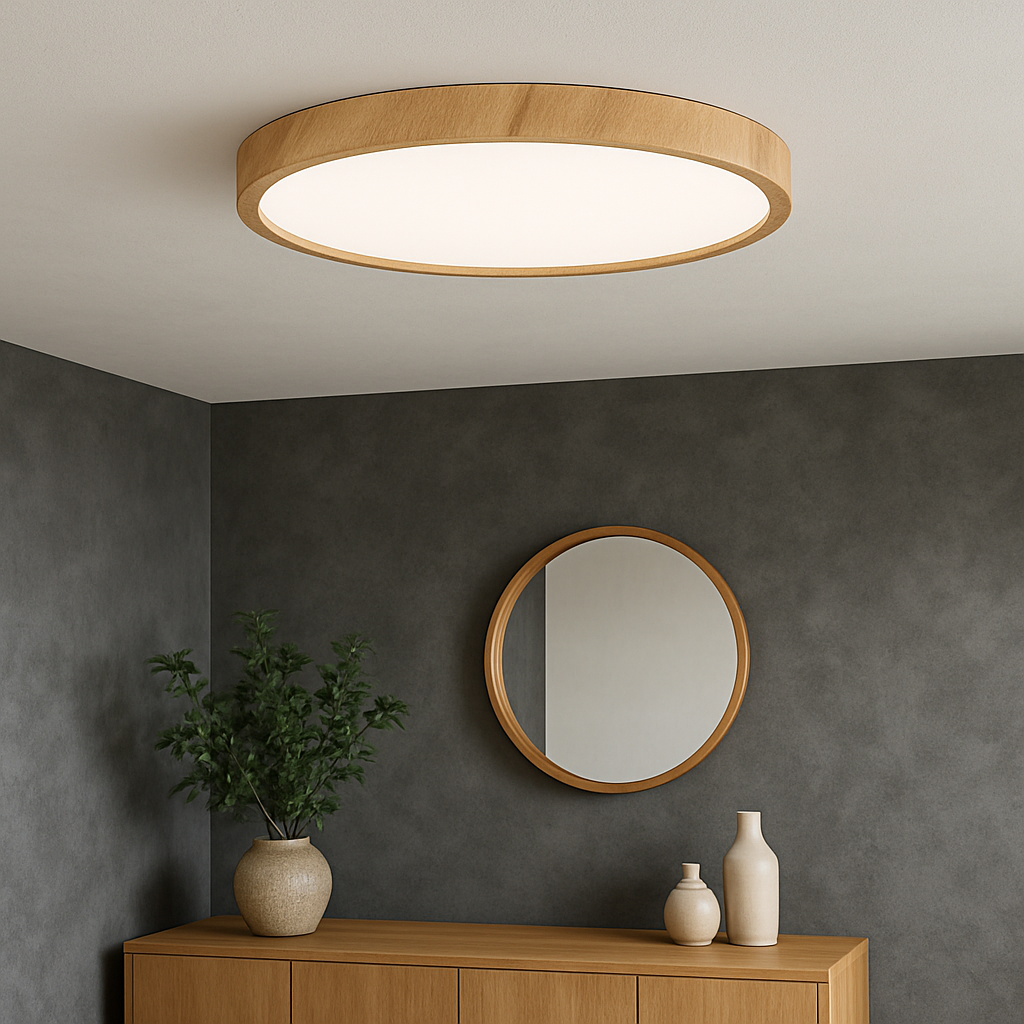 Lampe Plafond Bois Élégante