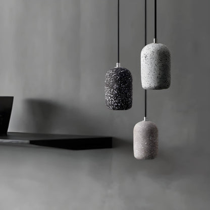 Lampe Suspendue Loft Industrielle Verre et Béton