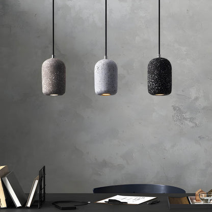 Lampe Suspendue Loft Industrielle Verre et Béton