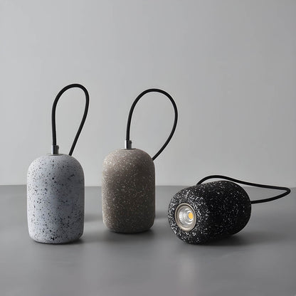 Lampe Suspendue Loft Industrielle Verre et Béton