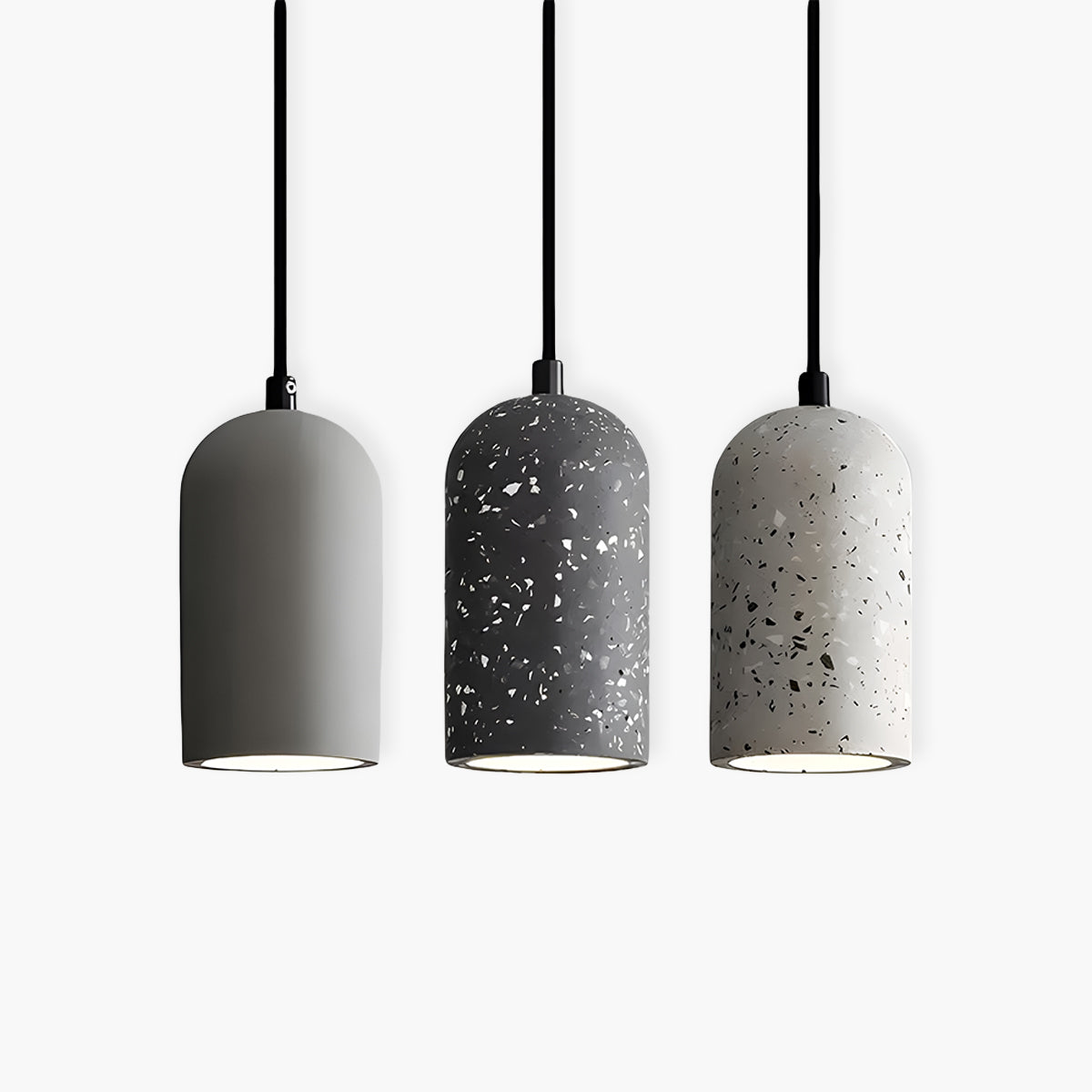 Lampe Suspendue Béton Industriel Élégant - Foivo