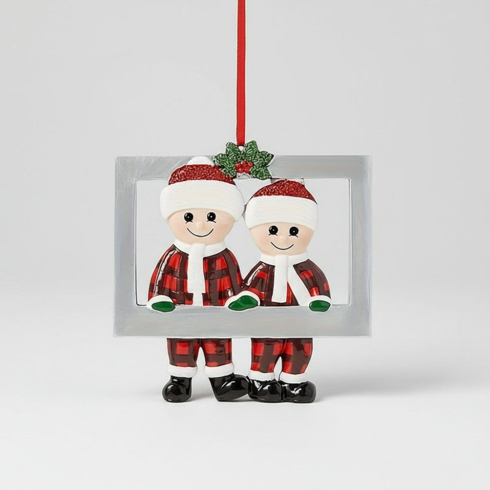Décoration Arbre de Noël Figurine Famille Enfant - BlxckFR