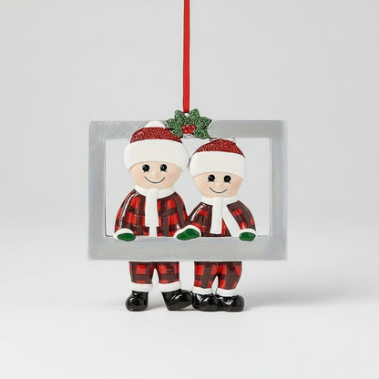 Décoration Arbre de Noël Figurine Famille Enfant - BlxckFR