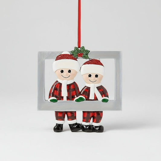 Décoration Arbre de Noël Figurine Famille Enfant - BlxckFR