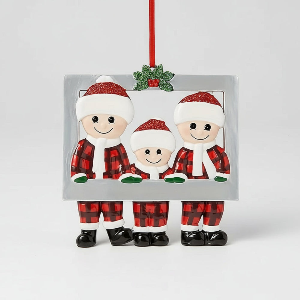 Décoration Arbre de Noël Figurine Famille Enfant