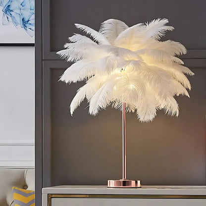 Lampe LED Élégante à Plumes avec Télécommande - BlxckFR