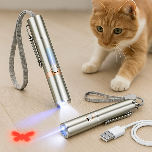 Jouet Laser Chat Rechargeable Métal pour Domicile - Foivo