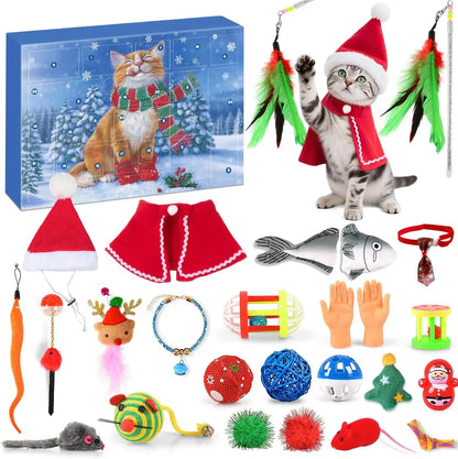 Calendrier de Noël pour Chatons | 24 Jouets et Friandises - Foivo