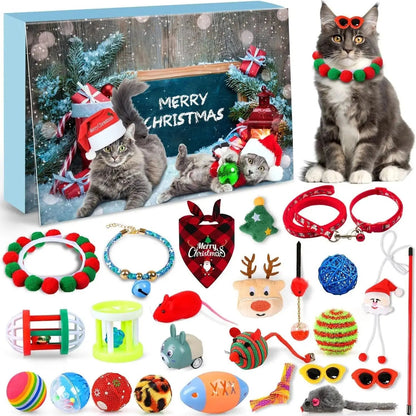 Calendrier de Noël pour Chatons | 24 Jouets et Friandises