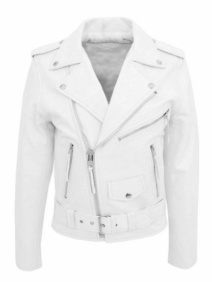 Veste Cuir Homme Motard Élégant à Fermeture Éclair