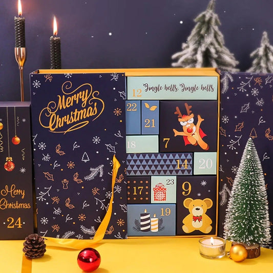 Calendrier de l'Avent Artisanal 24 Boîtes Cadeaux Réutilisables - Foivo