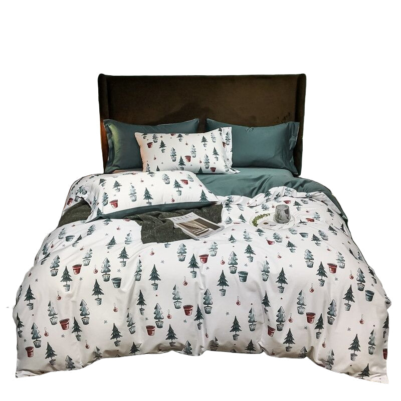 Draps de Noël Douillets en Coton - Foivo