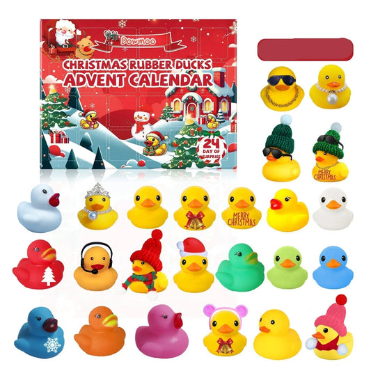 Calendrier de l'Avent Jouets en Caoutchouc | 24 Petites Joies de Noël pour Enfants - Foivo